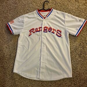 Ferguson Jenkins Texas Rangers Home White Throwback Jersey Men's Size M